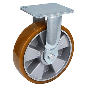 Roues fixes de roulette de polyuréthane de bâti de charge très lourde